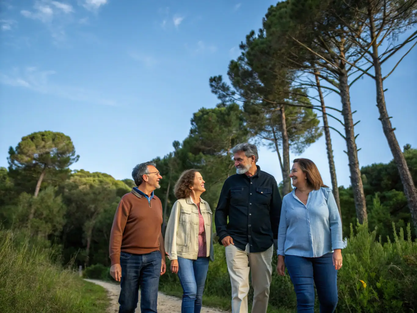 A photograph capturing a group of diverse community members participating in a historical walking tour led by CHAMEYRAT PATRIMOINE ET HISTOIRE, showcasing the organization's role in fostering community engagement and education.